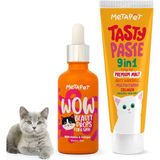 Metapet Kedi Vitamin Seti - Multivitamin Damla ve Macun Maltı Yavru ve Kısır Kediler İçin 2 Adet