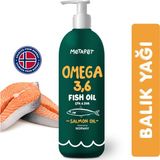 Metapet Kediler için Balık Yağı, Premium Norveç Somonu Yağı, Omega 3 ve 6, Yüksek EPA-DHA