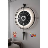MetaQuartz Aksesuar BlackBerry LAVİNYA (Kırılmaz)( Kablosuz PİLLİ LED ) - Chakra Dizayn - Metal (mobilya) Duvar Saati