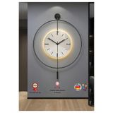 MetaQuartz Aksesuar Blackfred -büyük Boy (50X75CM)-abs Göbek-pilli Led-modern Duvar Saati blackfred90cm 50 x 75