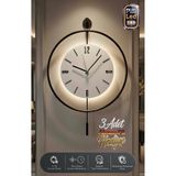 MetaQuartz Aksesuar Blackfred -büyük Boy (50X75CM)-abs Göbek-pilli Led-modern Duvar Saati