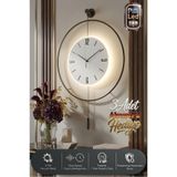 MetaQuartz Aksesuar Blackfred -büyük Boy (50X75CM) (pilli Led) - Metal Duvar Saati