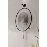 MetaQuartz Aksesuar Büyük Boy (50 * 75 CM) ^^ Siyah-füme Luxry ^^ Tamperli Kırılmaz - (mobilya) Duvar Saati FümeSiyah 50 x 75