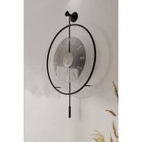 MetaQuartz Aksesuar Büyük Boy (50*75 CM) ^^ Siyah-füme Luxry ^^ Tamperli Kırılmaz - (mobilya) Duvar Saati