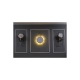 MetaQuartz Aksesuar Büyük Boy 5'li ( Gümüş-beyaz) Elegante Set Timelles Çiçeklikli - Modern Duvar Saati