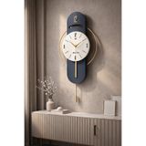 MetaQuartz Aksesuar E X C L U S I V E (ÇOK SATAN) - (40X80CM) - Milano (lacivert ) Metal Duvar Saati