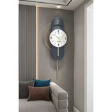 MetaQuartz Aksesuar E x C L U S I V E Milano Time (Lacivert Lake) - -Metal Duvar Saati - 40 x 82 cm
