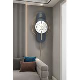 MetaQuartz Aksesuar E X C L U S I V E Milano Time (LACİVERT LAKE) - Quartz Mekanizmalı (40X80CM) Metal Duvar Saati