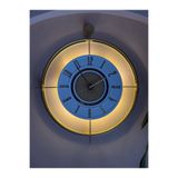 MetaQuartz Aksesuar ELMAS Serisi - Laviento Gold - (Pilli Led) Metal Duvar Saati Siyah 90 50 x 60