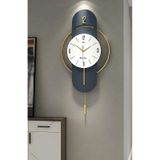 MetaQuartz Aksesuar Exclusive Milano Time Quartz Mekanizmalı Duvar Saati Lacivert - Lake Lacivert