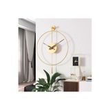 MetaQuartz Aksesuar Gold Timelles Tiktok - Büyük Boy (50 X 75CM) Quartz Mekanizmalı Modern Duvar Saati Gold 50 x 75