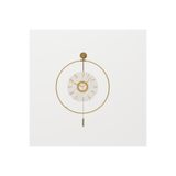 MetaQuartz Aksesuar Kadranlı RAKAMLI Kristal, Duvar Saati GOLD 50 x 76