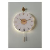 MetaQuartz Aksesuar Kardelen Gold Seri (30X55CM) ,pilli Led ,modern Dekoratif Metal Duvar Saati