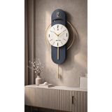 MetaQuartz Aksesuar Lacivert Milano-led Yok (sarkaç Otomatik Değil )- Time Modern Dekoratif Metal Camlı Duvar Saati