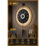 MetaQuartz Aksesuar Masippi Blackberry 12-24h - ( 3 adet Pil İle Gelmektedir )- (Pilli LED) - Ledli Duvar Saati