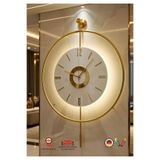 MetaQuartz Aksesuar Metal - İskandinav Kadran Gold (BÜYÜK BOY 50X75CM) (3adet Pil Gelmektedir)- Metal Duvar Saati gold 75 x 50