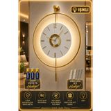 MetaQuartz Aksesuar Orjinal Metal- İskandinav Kadran Gold (BÜYÜK BOY 50X75CM) ( 3adet Pil Gelmektedir)-Metal Duvar Saati