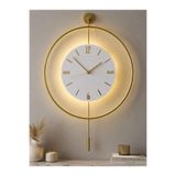 MetaQuartz Aksesuar Orjinal Metal - Timelles Kristal - Büyük Boy(50X75CM) - (3 adet pil gelmektedir) Ledli Duvar Saati