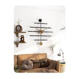 MetaQuartz Aksesuar Pendulo Minimalist Duvar Saati Dekoratif Metal (MOBİLYA) Duvar Saati siyah 60 x 70
