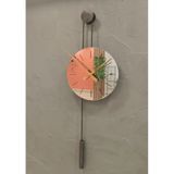 MetaQuartz Aksesuar Pendulum Blackclock Duvar Saati ,metal Duvar Saati,aynalı