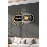 MetaQuartz Aksesuar Renessa Exclusive ( Quartz Mekanizmalı ) Özel Seri Dekoratif Metal Ahşap Duvar Saati