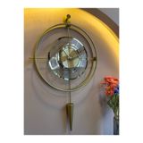 MetaQuartz Aksesuar Şeffaf Lavinya Exclusive (GOLD Metal) - Kırılmaz Tamper Camlı Modern Duvar Saati