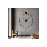 MetaQuartz Aksesuar (XXL 60X80CM) Siyah Tiktok (QUARTZ MEKANİZMALI)- Siyah 35 Cm Akrep Yelkovan, Duvar Saati Siyah 50 x 75