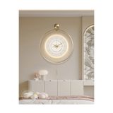 MetaQuartz Aksesuar Xxl (BÜYÜKBOY) Timelles Love Gold Led Duvar Saati Serisi , Modern Metal Duvar Saati
