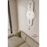 MetaQuartz AksesuarBeyaz Milano E x C L U S I V E (Beyaz Lake) - Quartz Mekanizmalı - Duvar Saati - 40 x 82 cm