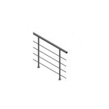 Metaş 304 Kalite Paslanmaz Krom Merdiven Korkuluk 100 cm - yok