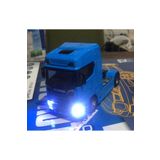 metaş oyuncak Oyuncak Metal Model Işıklı Sesli Mavi Scania Tır Çek Bırak 12 cm