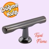 Metax Ayder Tepsi Düğme Dolap Mobilya Mutfak Dolabı Çekmece Dolap Kapak Kulpu Kulbu Metal Kulp Füme