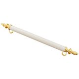 Metax Kumru Düz Boy Kulp Sarı-Beyaz 160 Mm Dolap Vestiye