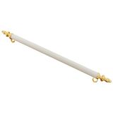 Metax Kumru Düz Boy Kulp Sarı-Beyaz 224 Mm Dolap Vestiye