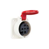 Mete Enerji 401041 380-415V 3x32A 3P+E IP44 Kauçuk Makine Prizi