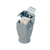 Mete Enerji 403016S 5x10A 4P+E 220-240V IP65 Alüminyum Gövdeli Arka Giriş Metal Mandallı Uzatma Prizi
