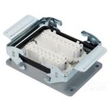 Mete Enerji 403050S 32x16A 32P+E 400V IP65 Alüminyum Gövdeli Çift Giriş Metal Mandallı Makine Prizi