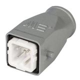 Mete Enerji 403270 4x10A 3P+E 220-240 Watt IP65 Alüminyum Gövdeli Arka Girişli Fiş