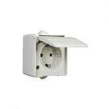 Mete Enerji 40500505 IP54 Nemliyer için Kapaklı Topraklı Priz