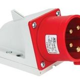 Mete Enerji 406313V 4x32A 3P+E 6h/50-60Hz 380-415 Watt IP67 Cee Norm Vida Bağlantılı Eğik Gövdeli Duvar Fişi