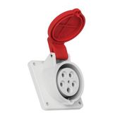 Mete Enerji T12757 5x16A 3P+N+E 6h/50-60Hz 380-415V IP44 Cee Norm Hızlı Bağlantılı Eğik Makine Prizi
