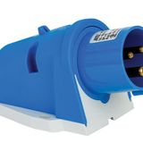 Mete Enerji T24423V 3x16A 2P+E 6h/50-60Hz 220-240 Watt IP44 Cee Norm Vida Bağlantılı Eğik Gövdeli Duvar Fişi