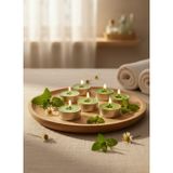 Mete Mum Melisa Aromalı Tealight Mum 8’li Set – Uzun Süreli Yanma, Dekoratif ve Ortam Kokulu Mum