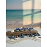 Mete Mum Okyanus Aromalı Tealight Mum 8’li Set – Uzun Süreli Yanma, Dekoratif ve Ortam Kokulu Mum