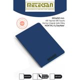 Meteksan 15x21 Cm A5 Ebat Not Defteri ivory Kağıt Dokulu Karton Kapak İplik Dikiş