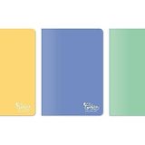 Meteksan Colors A4 60 Yaprak Kareli Defter 3'lü Paket, Mor, Yeşil, Sarı