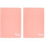 Meteksan Colors A4 60 Yaprak Kareli Defter, Pembe (2 paketi)