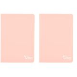 Meteksan Colors A4 60 Yaprak Kareli Defter, Somon (2 paketi)