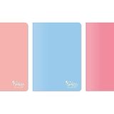 Meteksan Colors A4 80 Yaprak Çizgili Defter 3'lü Paket, Somon, Pembe, Mavi