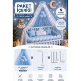 meteshopping COCUK BEBEK BEŞİK PARK CİBİNLİK APARATLI 150 X 500 CM - 160 x 190 - Mavi